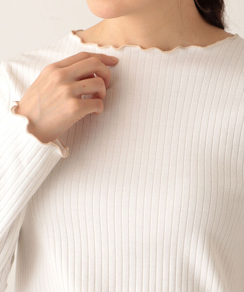 「Afternoon Tea」 長袖ニット MEDIUM ベージュ レディース_画像2