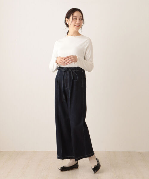 「Afternoon Tea」 長袖ニット MEDIUM ベージュ レディース_画像3