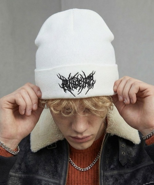 VIBGYOR ニット帽 ニットキャップ 「IZU」 メタルロゴ刺繍ストリート
