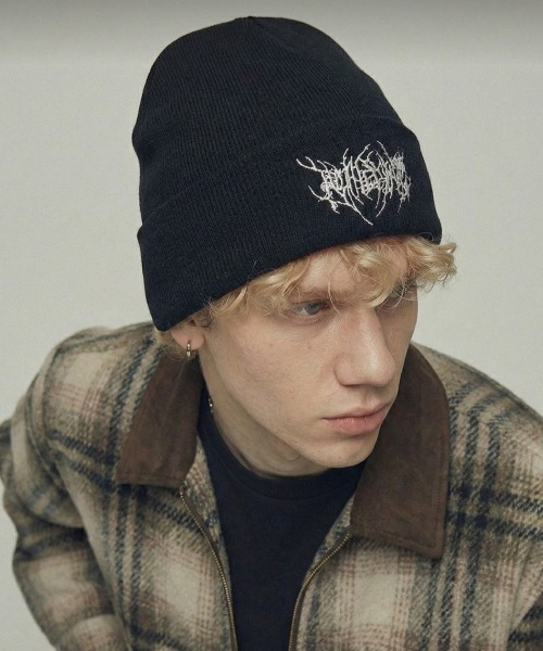 VIBGYOR ニット帽 ニットキャップ 「IZU」 メタルロゴ刺繍ストリート