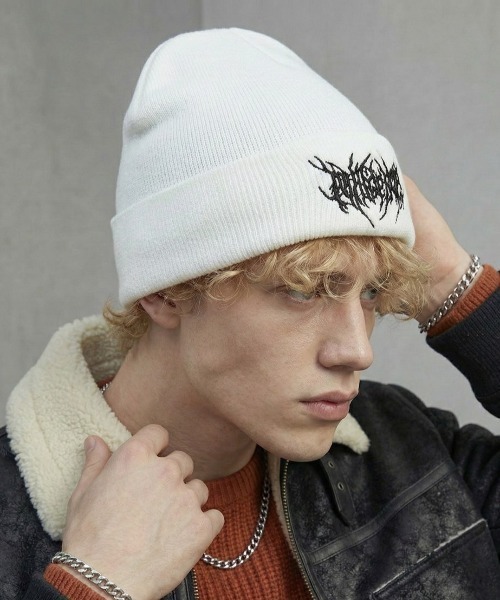 VIBGYOR ニット帽 ニットキャップ 「IZU」 メタルロゴ刺繍ストリート