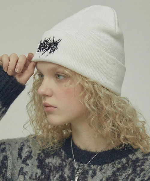 VIBGYOR ニット帽 ニットキャップ 「IZU」 メタルロゴ刺繍ストリート