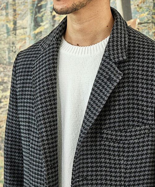 「UNION STATION」 チェスターコート M ライトグレー メンズ_画像5