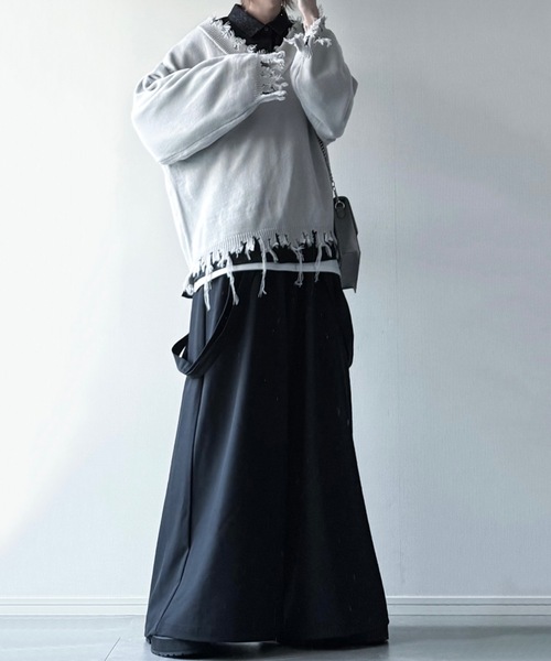 「LILL」 長袖シャツ M ホワイト メンズ_画像4