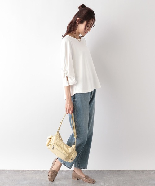 [GLOBAL WORK] 7 минут рукав cut and sewn LARGE черный женский 