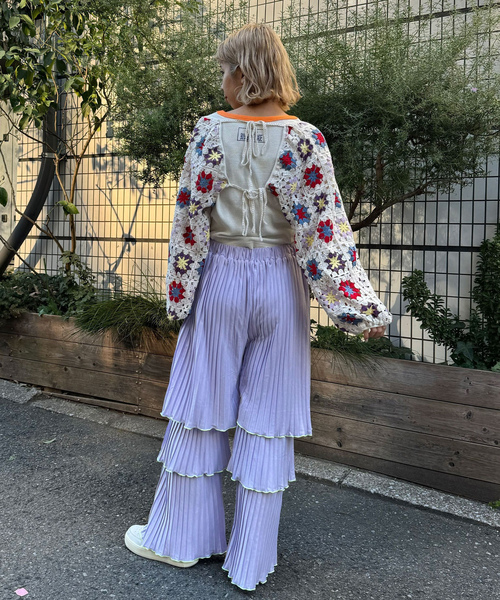 「HELLO.SANFRANCISCO」 イージーパンツ FREE イエロー レディース_画像2