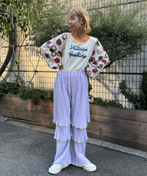 「HELLO.SANFRANCISCO」 イージーパンツ FREE イエロー レディース_画像3