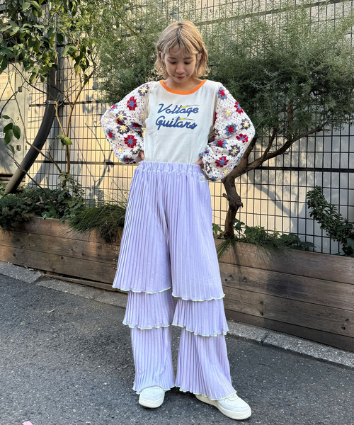 「HELLO.SANFRANCISCO」 イージーパンツ FREE イエロー レディース_画像4