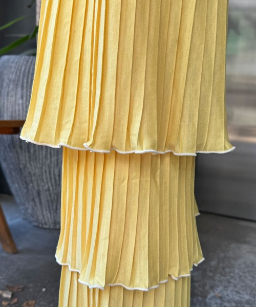 「HELLO.SANFRANCISCO」 イージーパンツ FREE イエロー レディース_画像9