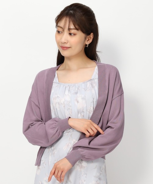 「MISCH MASCH」 ニットカーディガン フリ- ブラウン レディース_画像3