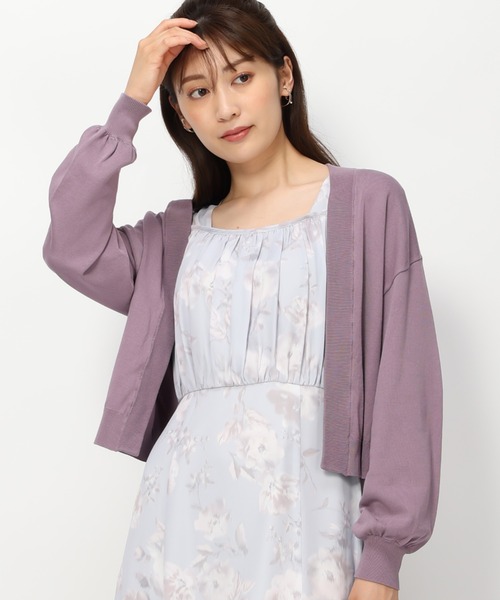 「MISCH MASCH」 ニットカーディガン フリ- ブラウン レディース_画像7