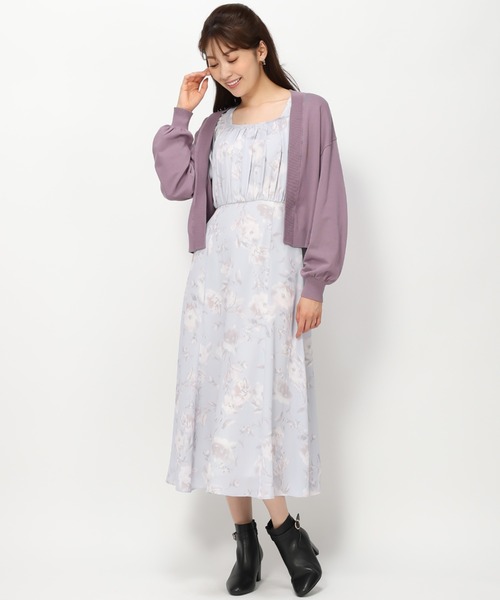 「MISCH MASCH」 ニットカーディガン フリ- ブラウン レディース_画像8