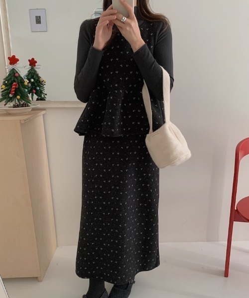 FAVORITO セットアップ ニットトップスベストスカートセットアップ