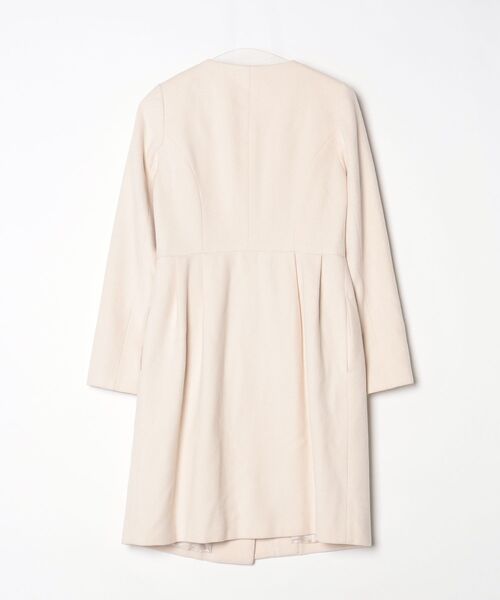 「Debut de Fiore」 ノーカラーコート 36 ホワイト レディース_画像2