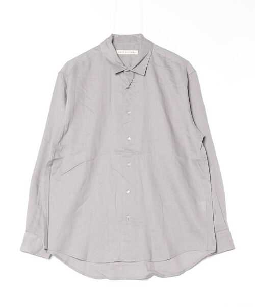 「NANO universe」 長袖シャツ S グレー メンズ_画像2