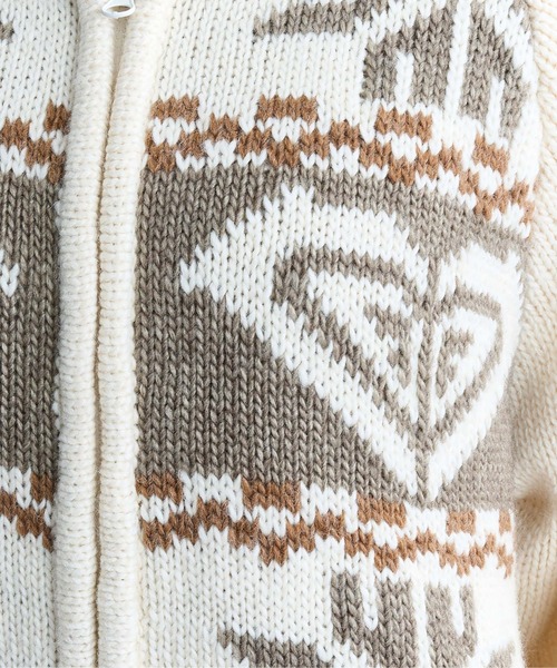 「ROXY」 長袖ニット LARGE ホワイト レディース_画像5
