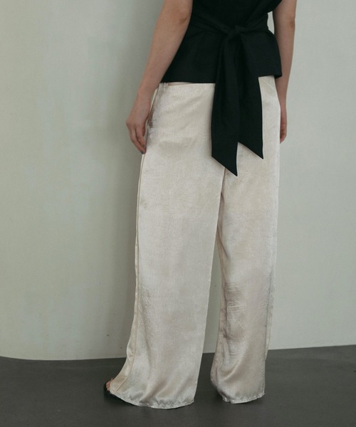 「anuke」 イージーパンツ 38inch ブラック レディース_画像7