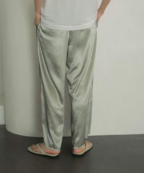 「anuke」 イージーパンツ 38inch ブラック レディース_画像9