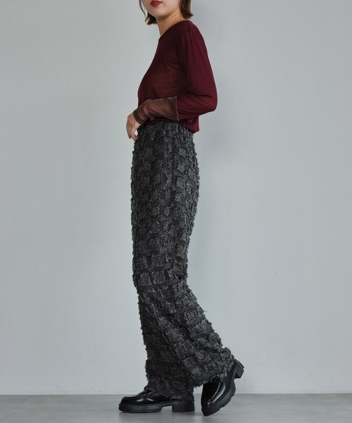 「ap retro」 長袖カットソー FREE グレイッシュベージュ レディース_画像3