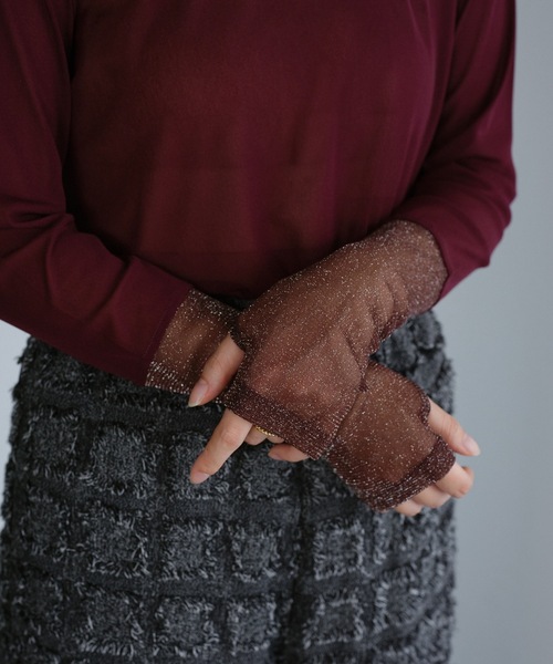 「ap retro」 長袖カットソー FREE グレイッシュベージュ レディース_画像8