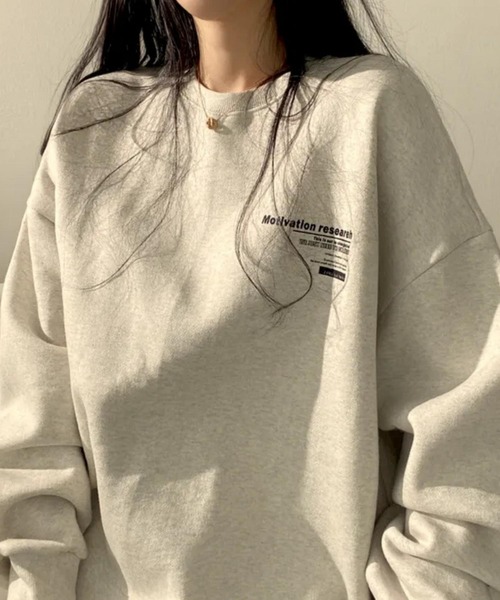 「MAISON DE THERESE」 スウェットカットソー L ダークグレー レディース_画像3