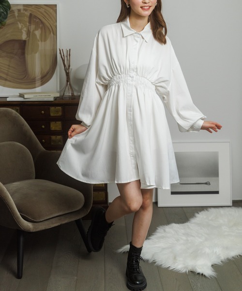 「Miniministore」 シャツワンピース M ブラック レディース_画像5