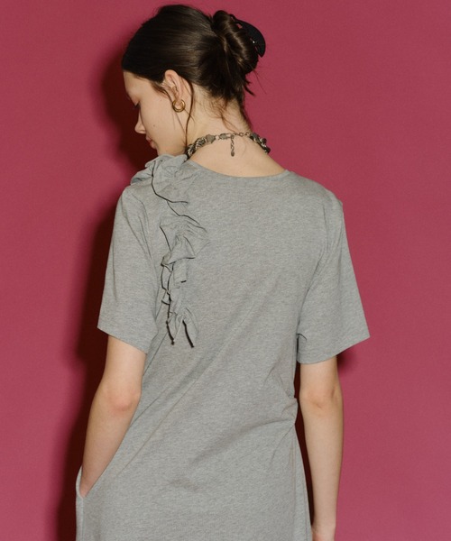 ワンピース Rose motif T-shirt dress / ローズモチーフTシャツドレス