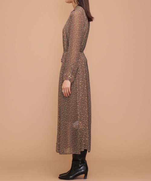 「NE QUITTEZ PAS!」 長袖ワンピース FREE ブラウン レディース_画像7