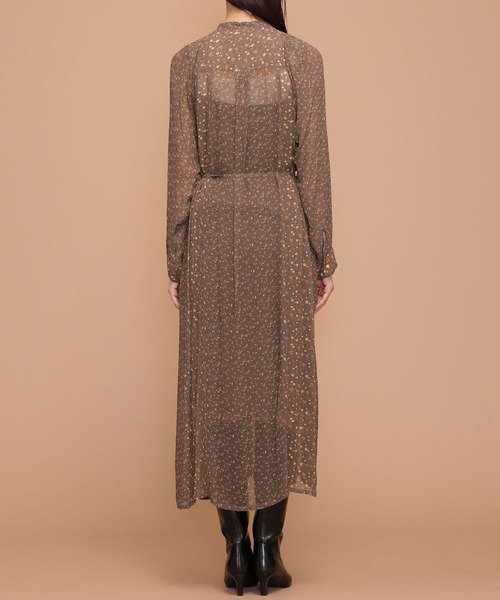 「NE QUITTEZ PAS!」 長袖ワンピース FREE ブラウン レディース_画像8