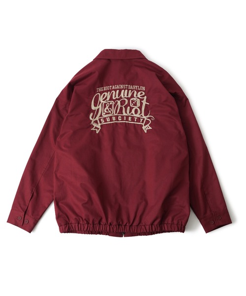 「Subciety」 ブルゾン X-LARGE バーガンディー メンズ_画像5