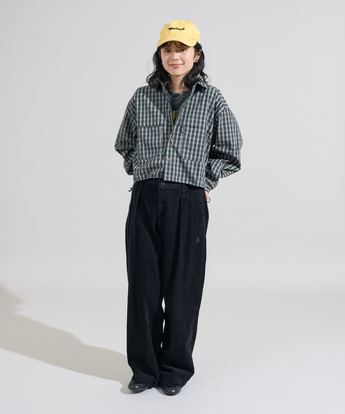 FOX フォックス ブラックロングスリーブシャツ FREAK'S STORE（フリークスストア） ブラウス シャツ Foxfire