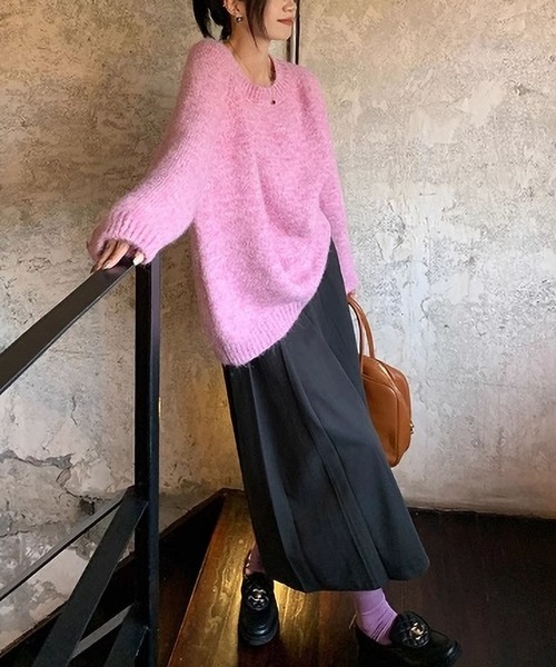 「MAISON DE THERESE」 長袖ニット FREE アイボリー レディース_画像4