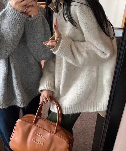 「MAISON DE THERESE」 長袖ニット FREE アイボリー レディース_画像7