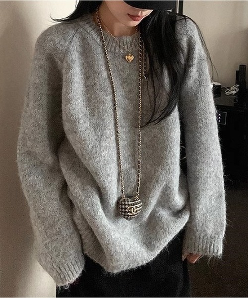 「MAISON DE THERESE」 長袖ニット FREE アイボリー レディース_画像9