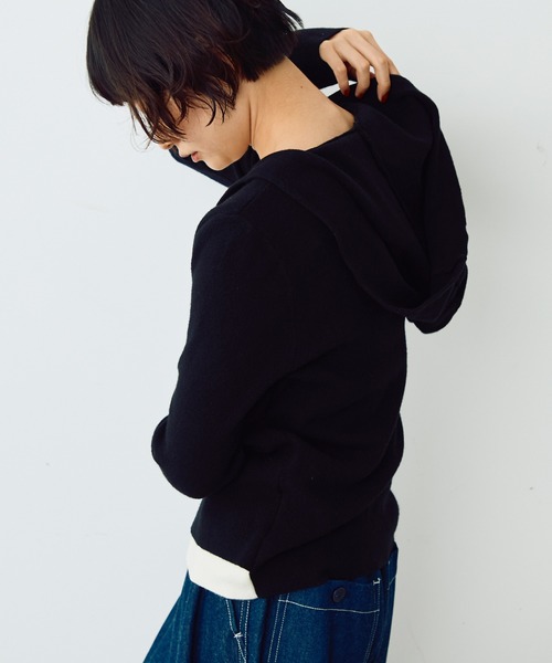 「Crisp」 長袖ニット FREE グレー レディース_画像7