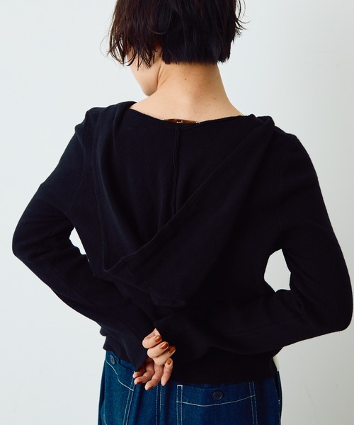 「Crisp」 長袖ニット FREE グレー レディース_画像8