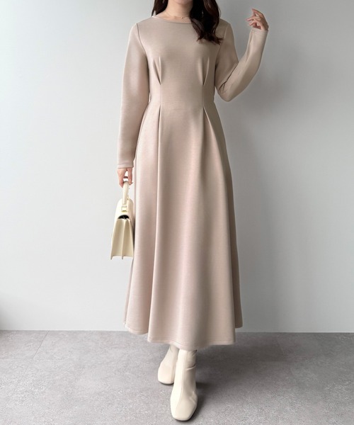 「mipiarl」 長袖ワンピース SMALL チャコール レディース_画像9