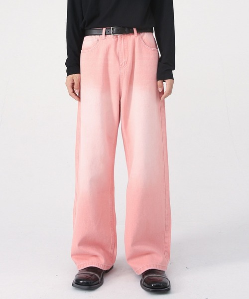 「CORPUS TOKYO」 デニムパンツ 4 グリーン メンズ_画像6