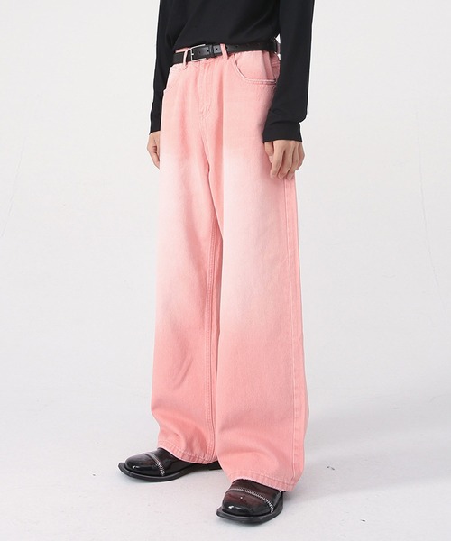 「CORPUS TOKYO」 デニムパンツ 4 グリーン メンズ_画像7