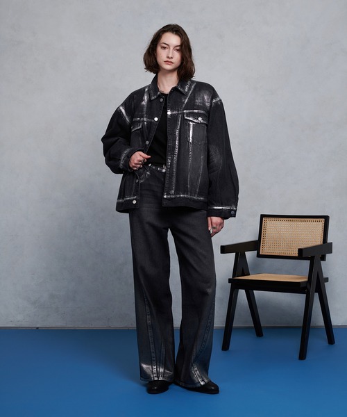 「selle glant」 デニムジャケット MEDIUM インディゴブルー メンズ_画像3