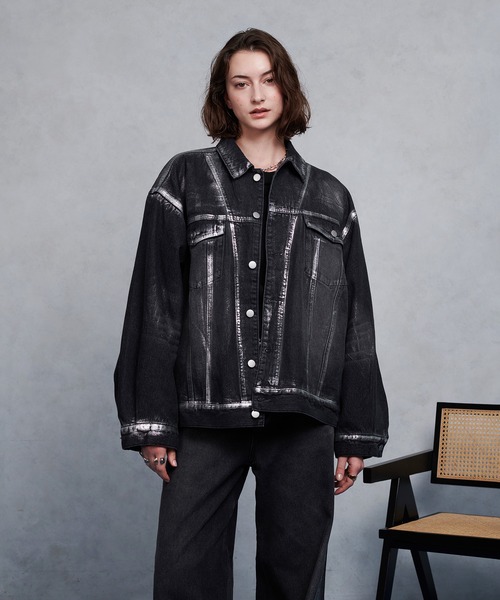 「selle glant」 デニムジャケット MEDIUM インディゴブルー メンズ_画像7