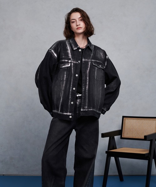 「selle glant」 デニムジャケット MEDIUM インディゴブルー メンズ_画像8