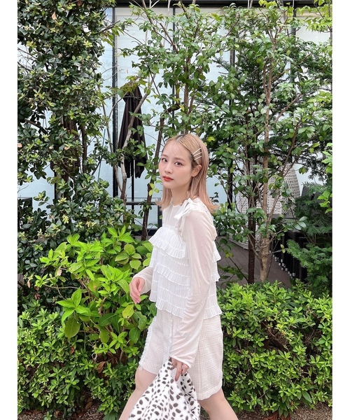 「JUMELLE」 長袖カットソー FREE アイボリー レディース_画像2