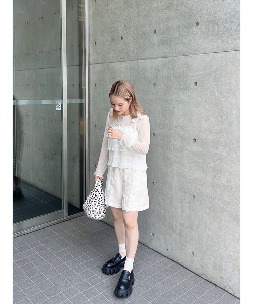 「JUMELLE」 長袖カットソー FREE アイボリー レディース_画像3