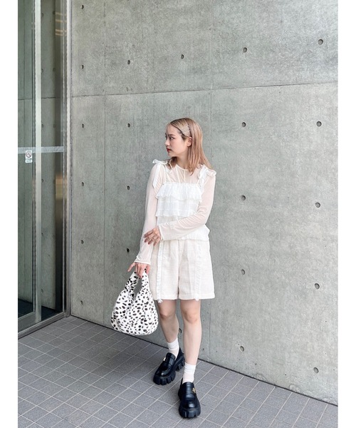 「JUMELLE」 長袖カットソー FREE アイボリー レディース_画像4