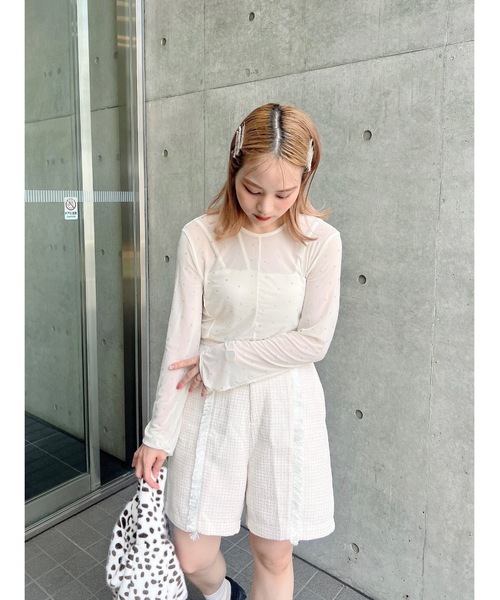 「JUMELLE」 長袖カットソー FREE アイボリー レディース_画像9