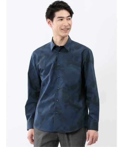 TAKA-Q（タカキュー） シャツ シャツ メンズ 長袖 ストレッチ 綿混