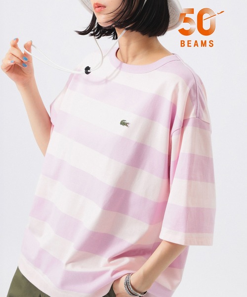 未使用品 LACOSTE ラコステ ラコステ×マイケルヤング カットソー サイズ:36  ピンク  レディース 　240001148129 LACOSTE - 未使用品 LACOSTE ラコステ ラコステ×マイケルヤング