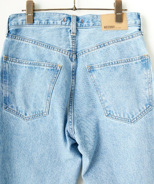 「NEEDBY heritage」 デニムパンツ 27 ライトインディゴブルー レディース_画像3