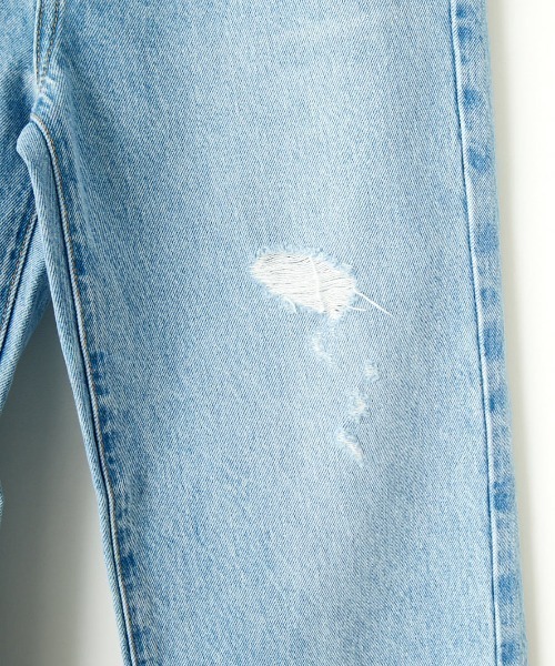 「NEEDBY heritage」 デニムパンツ 27 ライトインディゴブルー レディース_画像6